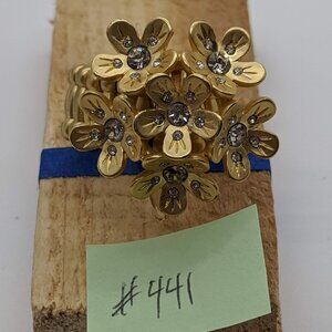 Vintage Large Flower Cocktail Ring